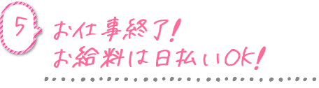 お仕事したい日時を連絡